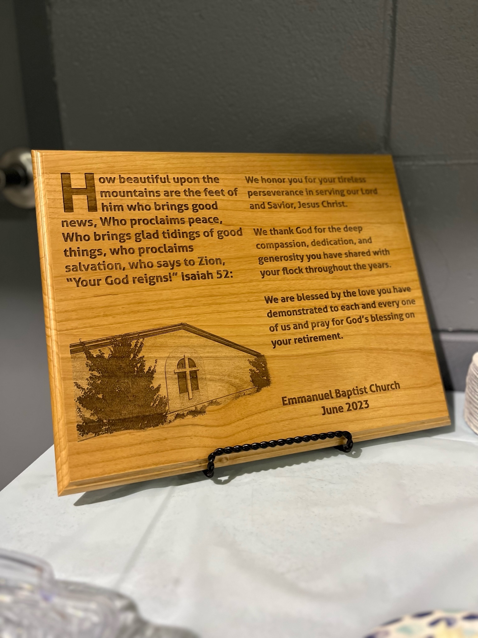 Pastor Messer's Retirement Party